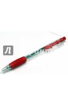 Ручка автоматическая с резиновой вставкой красная Tianjiao (TY-157D).