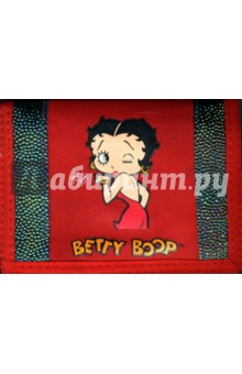 Кошелек 1 секция Betty Boop (красный).