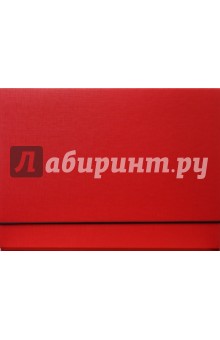 Папка картонная (2073001PL-04) на резинке (красная).