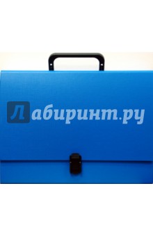 Папка-портфель (2078001PL-10) голубая.
