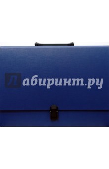 Папка-портфель (2078001PL-18) синяя.