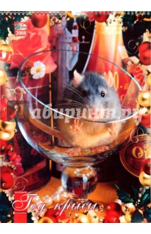 Календарь 2008 год. (КРС-08001-21) Год крысы 330х480.
