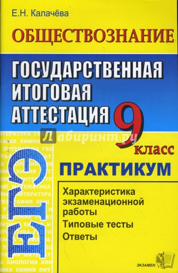 Обществознание. 9 класс. Государственная итоговая аттестация (по новой форме). Практикум