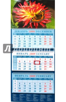 Календарь 2009 Бабочка на цветке (14816).