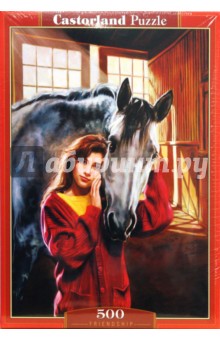 Puzzle-500. Девушка с лошадью (В-51236).