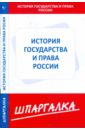 Обложка Шпаргалка: История государства и права России