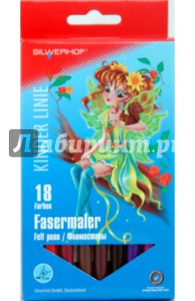Фломастеры 18 цветов Fairies (871825-01).