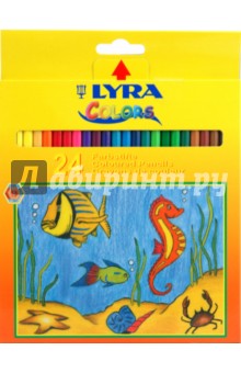 Карандаши 24 цвета Colors (рыбы) (2111240).