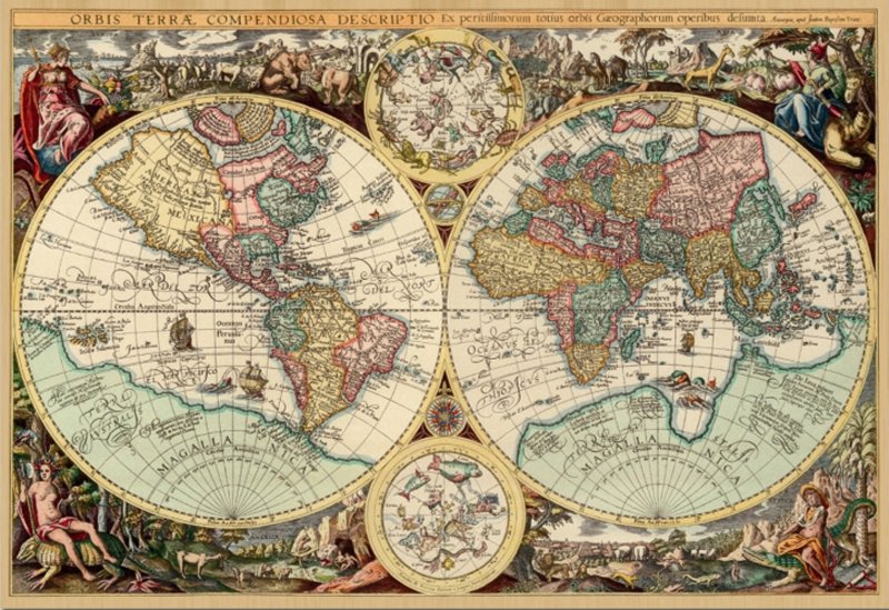 Иллюстрация 1 из 6 для Пазл-1000 " Карта Древнего Мира" (14115) | Лабиринт - игрушки. Источник: Лабиринт