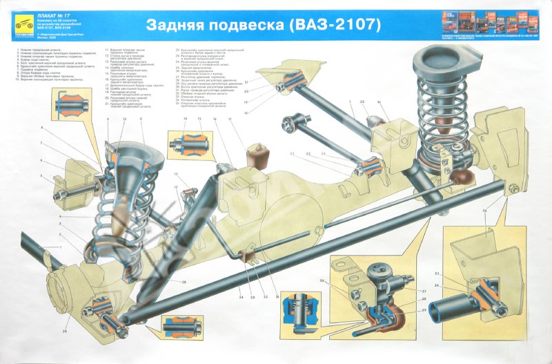 Задний мост ваз 2107 устройство детально в картинках