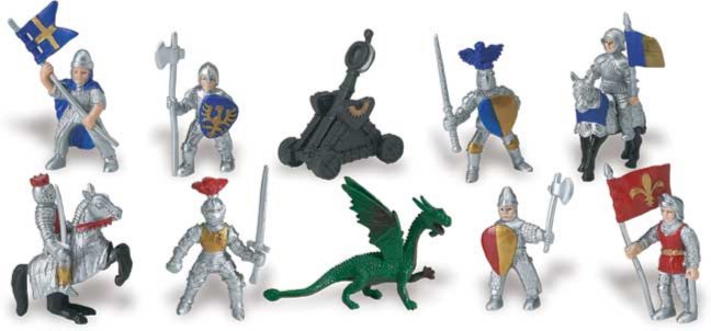 Иллюстрация 1 из 9 для Рыцари, 10 фигурок (699904) | Лабиринт - игрушки. Источник: Лабиринт