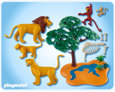 Иллюстрация 2 из 3 для Стая львов с обезьянками (4830) | Лабиринт - игрушки. Источник: Лабиринт