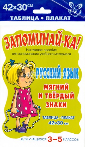 Русский язык. Мягкий и твёрдый знаки. Для 3-5 классы