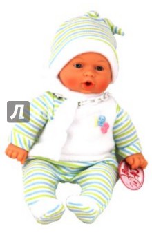 Кукла младенец Нико в зеленом (33053).