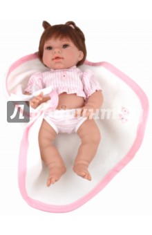 Кукла Ева брюнетка в розовом (5541)