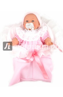 Кукла-младенец Мило в розовом, плачет (26 см) (4406Р).