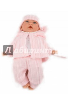 Кукла-младенец Бони в розовом, озвученная (26см) (4421P).