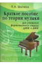 Шалина Людмила Алфеевна Краткое пособие по теории музыки: для учащихся фортепианного отдела ДМШ и ДШИ