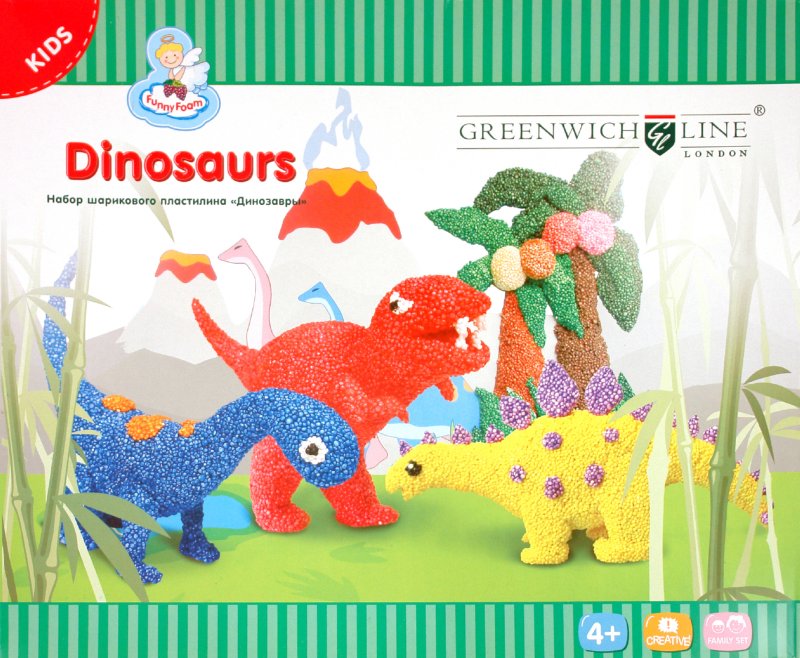 Иллюстрация 2 из 6 для Набор шарикового пластилина "Динозавры" (DB14011) | Лабиринт - игрушки. Источник: Лабиринт
