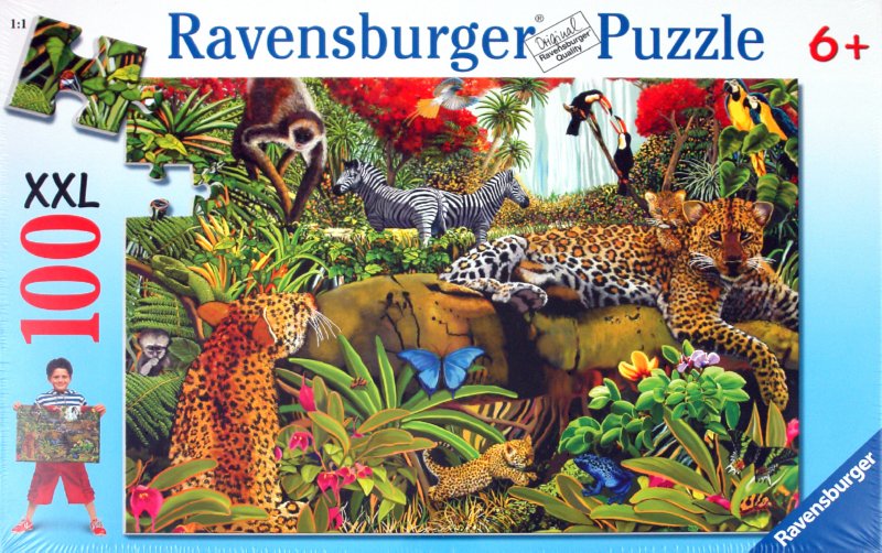 Иллюстрация 1 из 4 для Пазл "Дикие джунгли". 100 элементов (107810) | Лабиринт - игрушки. Источник: Лабиринт