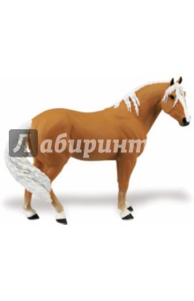 Пегая лошадь с белой гривой (30034).