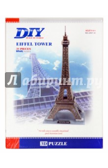 Пазл 3D Эйфелева башня 35 деталей (2801A).