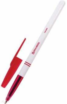 Ручка шариковая офисная, красная, 0,1 мм. (140892).