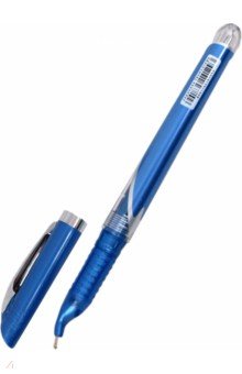 Ручка шариковая синяя. Для левшей. (F-888).