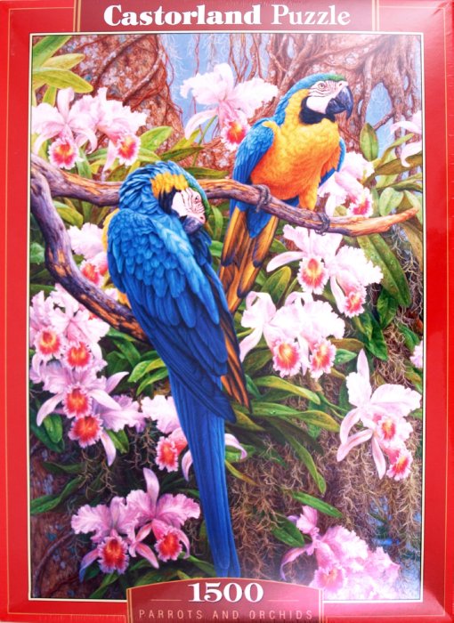Иллюстрация 1 из 4 для Пазл-мозаика "Попугаи и орхидеи" 1500 деталей (C-150861) | Лабиринт - игрушки. Источник: Лабиринт