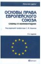 Обложка Основы права европейского союза. Схемы и комментарии