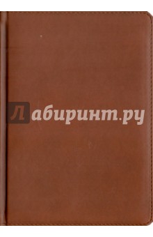 Ежедневник полудатированный 384 страницы, А5, коричневый (22904).