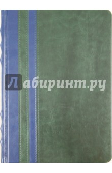 Ежедневник недатированный 320 страниц, А5, синий + зеленый (22940).