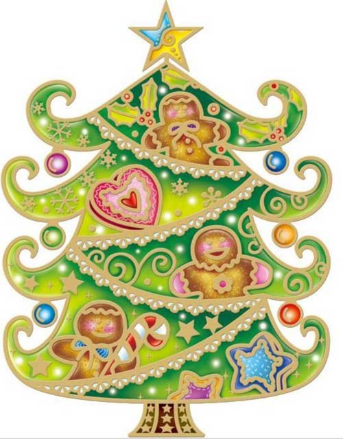 Иллюстрация 1 из 2 для Украшение новогоднее оконное "Новогодняя елка" (20210) | Лабиринт - сувениры. Источник: Лабиринт