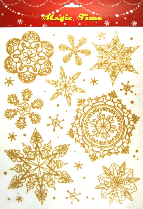Иллюстрация 1 из 4 для Украшение новогоднее оконное "Снежинки" (19708) | Лабиринт - сувениры. Источник: Лабиринт