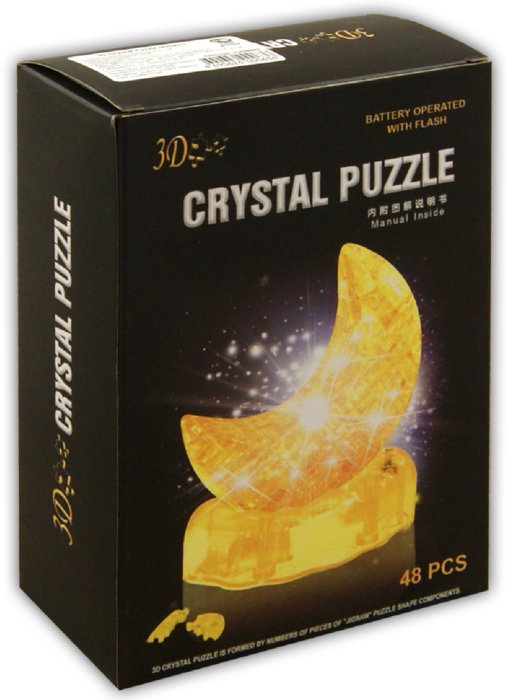 Иллюстрация 1 из 4 для Головоломка 3D Crystal Puzzle "Месяц", с подсветкой L (HJ028993) | Лабиринт - игрушки. Источник: Лабиринт