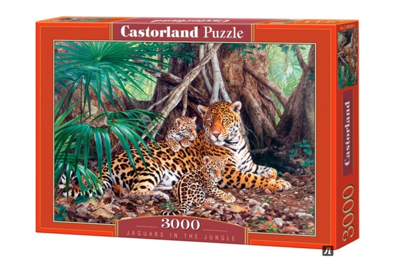 Иллюстрация 1 из 8 для Puzzle-3000 "Ягуары в джунглях" (С-300280) | Лабиринт - игрушки. Источник: Лабиринт