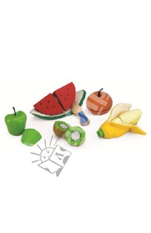Набор фруктов мягких  на липучках (ВВ-4538).