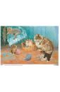 копилка керамика ручной работы кошка с котятами 15 х 20 29 см Плакат Кошка с котятами