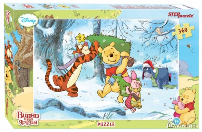 Иллюстрация 1 из 3 для Step Puzzle-360 DISNEY "Медвежонок Винни" (96018) | Лабиринт - игрушки. Источник: Лабиринт