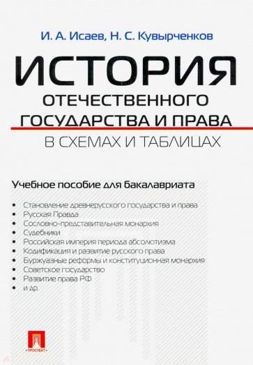 История отечественного государства и права в схемах и таблицах. Учебное пособие для бакалавриата