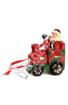 Новогоднее подвесное елочное украшение «Санта в поезде» (Ф21-2112).