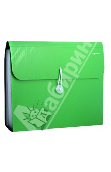 Папка-портфель на резинке. DISCOVERY. Цвет: зеленый (255035-03).