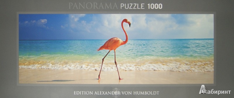 Иллюстрация 1 из 3 для Puzzle-1000 "Розовый Фламинго", панорама (29517) | Лабиринт - игрушки. Источник: Лабиринт