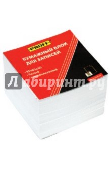 Бумажный блок для записей 85х85х60. Цвет: белый (М155-60 PF).
