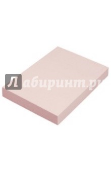 Клейкая бумага для заметок. 51х76 мм. Цвет: пастельный розовый (PF-5176-12).