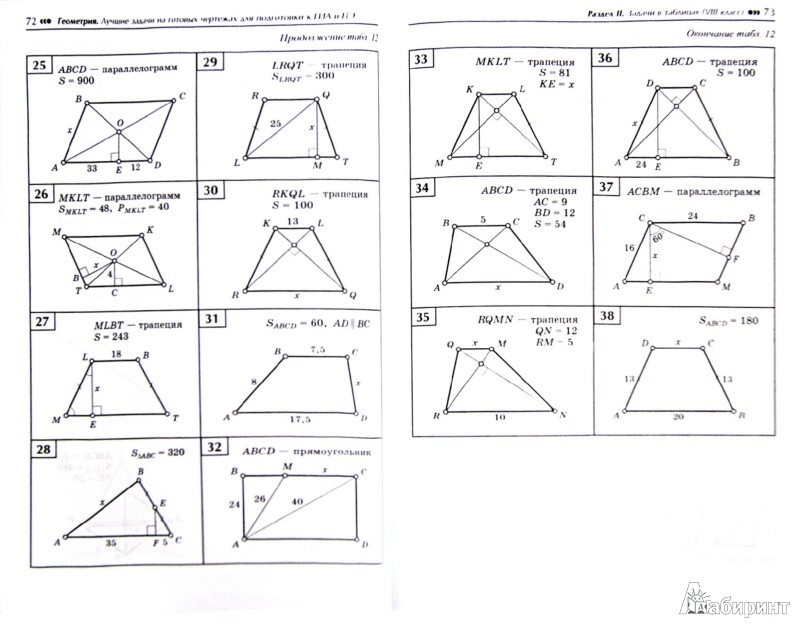 Решебник к геометрия балаян 8 класс задачи на готовых чертежах