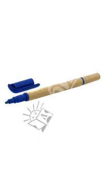 Шариковая ручка с голубым маркером (070068 ).