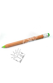Ручка шариковая КАРАНДАШ зеленая (03774).