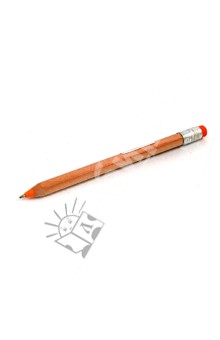 Ручка шариковая КАРАНДАШ оранжевая (03961).