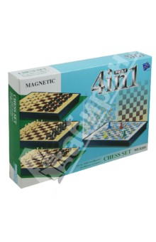 Игра  Шахматы 4в1, магнитные, в коробке (6289).